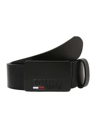Tommy Jeans Ledergürtel TJM PLAQUE 4.0cm schwarz