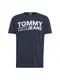 Tommy Jeans T-Shirt dunkelblau / weiß
