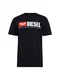DIESEL T-Shirt ''''T-JUST-DIVISION'''' rot / schwarz / weiß