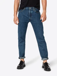 LEVI'S Jeans '501' '502 Taper' dunkelblau/braun