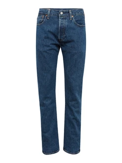 LEVI'S Jeans '501' '502 Taper' dunkelblau/braun