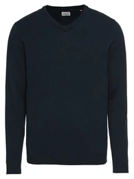 Pullover ''''JJEBASIC KNIT V-NECK'''' nachtblau