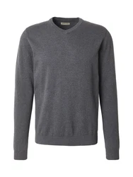 JACK & JONES Pullover dunkelgrau
