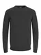 JACK & JONES Pulover  temno siva