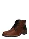 BULLBOXER Schnürstiefel cognac / schwarz