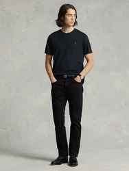 Polo Ralph Lauren T-Shirt Rundhalsshirt Regular Fit karminrot/schwarz