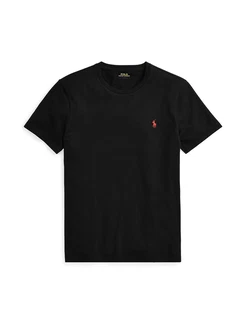 Polo Ralph Lauren T-Shirt Rundhalsshirt Regular Fit karminrot/schwarz