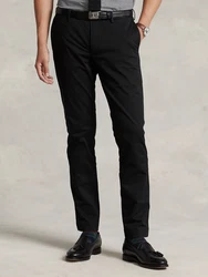 Polo Ralph Lauren Hose 'SLFHDNP-FLAT-PANT' schwarz