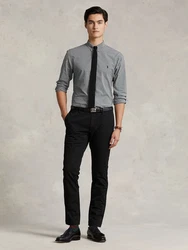 Polo Ralph Lauren Hose 'SLFHDNP-FLAT-PANT' schwarz