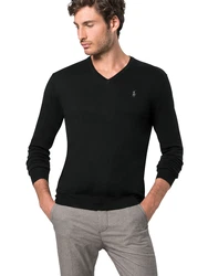 Polo Ralph Lauren Pullover 'LS SF VN PP-LONG SLEEVE-SWEATER' schwarz