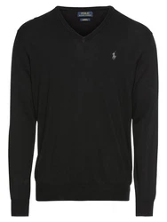 Polo Ralph Lauren Pullover 'LS SF VN PP-LONG SLEEVE-SWEATER' schwarz