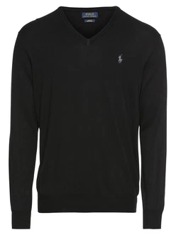 Polo Ralph Lauren Pullover 'LS SF VN PP-LONG SLEEVE-SWEATER' schwarz Polo Ralph Lauren Pullover 'LS SF VN PP-LONG SLEEVE-SWEATER' schwarz