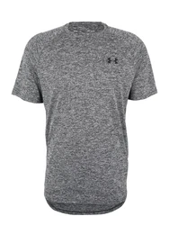 Under Armour Poloshirt UA TECH 2.0 SS TEE graumeliert/schwarz