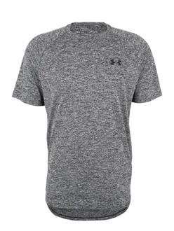 Under Armour Poloshirt UA TECH 2.0 SS TEE graumeliert/schwarz Under Armour Poloshirt UA TECH 2.0 SS TEE graumeliert/schwarz