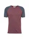 Naketano T-Shirt Dachrinne taubenblau / pastellrot