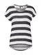 VERO MODA Majica ''''Wide''''  bela / pegasto črna