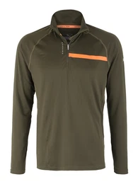Running-Longsleeve mit Reißverschluss khaki