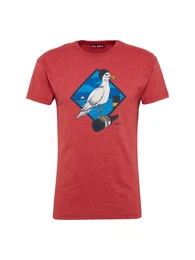 Derbe T-Shirt Sturmmöwe blau / rot / weiß
