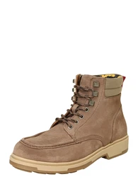 Winter-Boots aus Veloursleder sand