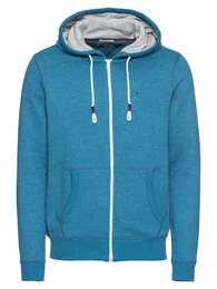 Tommy Jeans Sweatjacke TJM ORIGINAL ZIP HOODIE blaumeliert / hellgrau