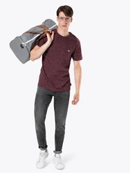 Iriedaily T-Shirt 'Chamisso' weinrot/wei