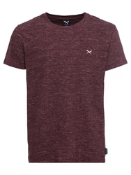 Iriedaily T-Shirt 'Chamisso' weinrot/wei