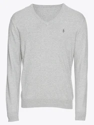 Polo Ralph Lauren Pullover 'LS SF VN PP-LONG SLEEVE-SWEATER' grau