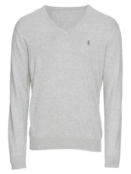 Polo Ralph Lauren Pullover 'LS SF VN PP-LONG SLEEVE-SWEATER' grau