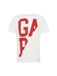 GAP T-Shirt SPLICED LOGO TEE rot / offwhite