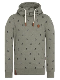 Hoody khaki / schwarz