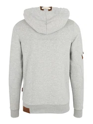 naketano Sweatshirt Kapuzenpullover braun/graumeliert