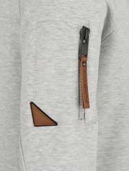 naketano Sweatshirt Kapuzenpullover braun/graumeliert