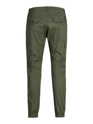Jack & Jones Cargohose JJIPaul JJFLake (1-tlg) dunkelgrn
