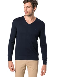 Polo Ralph Lauren Pullover 'LS SF VN PP-LONG SLEEVE-SWEATER' marineblau