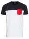 Urban Classics T-Shirt feuerrot / weiß / navy