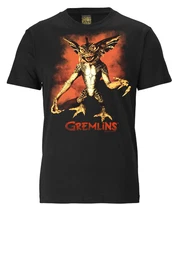 T-Shirt dunkelorange / schwarz