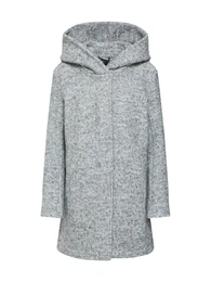 Přechodný kabát šedý melír