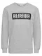 BECK2BECK Sweatshirt BTOBblinded2 grau / schwarz / weiß