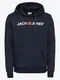 JACK & JONES Majica  mornarska / rdea / bela
