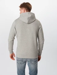 Jack & Jones Hoodie Corp Sweat Hood Kapuzen Sweatshirt Jumper Reg Fit (3477) graumeliert/orange/schwarz