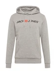 Jack & Jones Hoodie Corp Sweat Hood Kapuzen Sweatshirt Jumper Reg Fit (3477) graumeliert/orange/schwarz