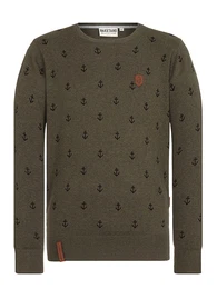 Pullover oliv / schwarz
