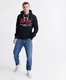 Superdry Majica  mornarska / bela / svetlo rdea