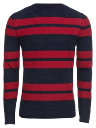 Pullover rot / navy