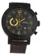 S.Oliver RED LABEL Armbanduhr SO-15159-LCR dunkelbraun / schwarz
