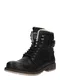 TOM TAILOR Schnürstiefelette schwarz