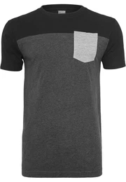 T-Shirt dunkelgrau / schwarz / hellgrau