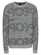 Only & Sons Pullover onsPAL 7 TEXT KNIT taubenblau / grau