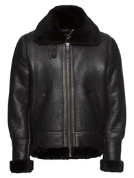 Lederjacke 'LC1259' schwarz
