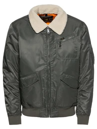Lee Übergangsjacke FLIGHT ZIP JACKET grau / dunkelgrün
